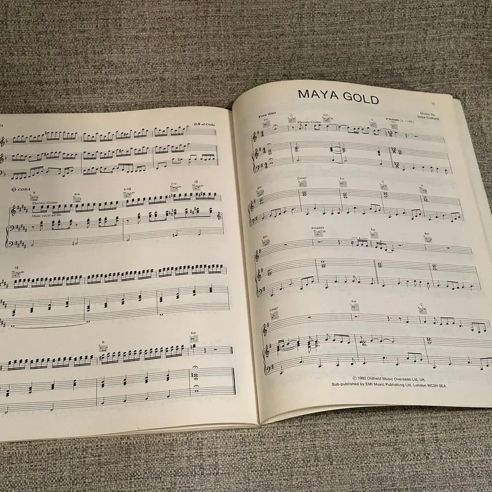 1992 International Music Publications folio for Mike Oldfield’s Tubular Bells